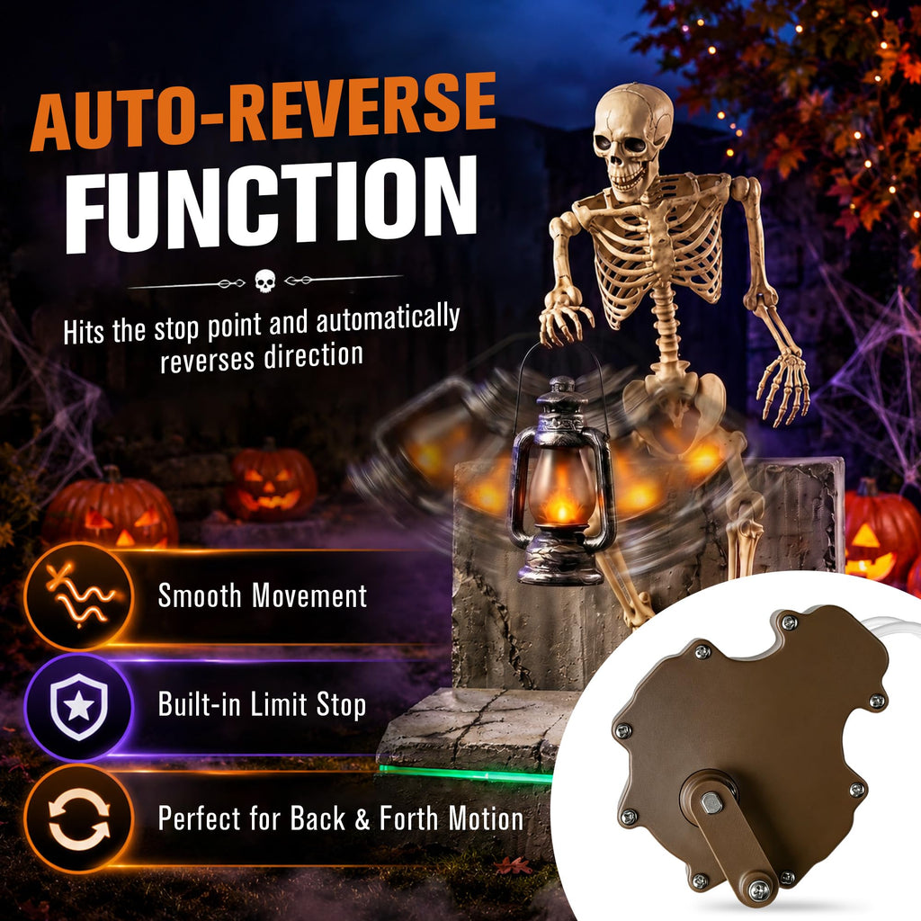 Reindeer Motor for 48'' Halloween Christmas Animatronic Props, Brown, 1