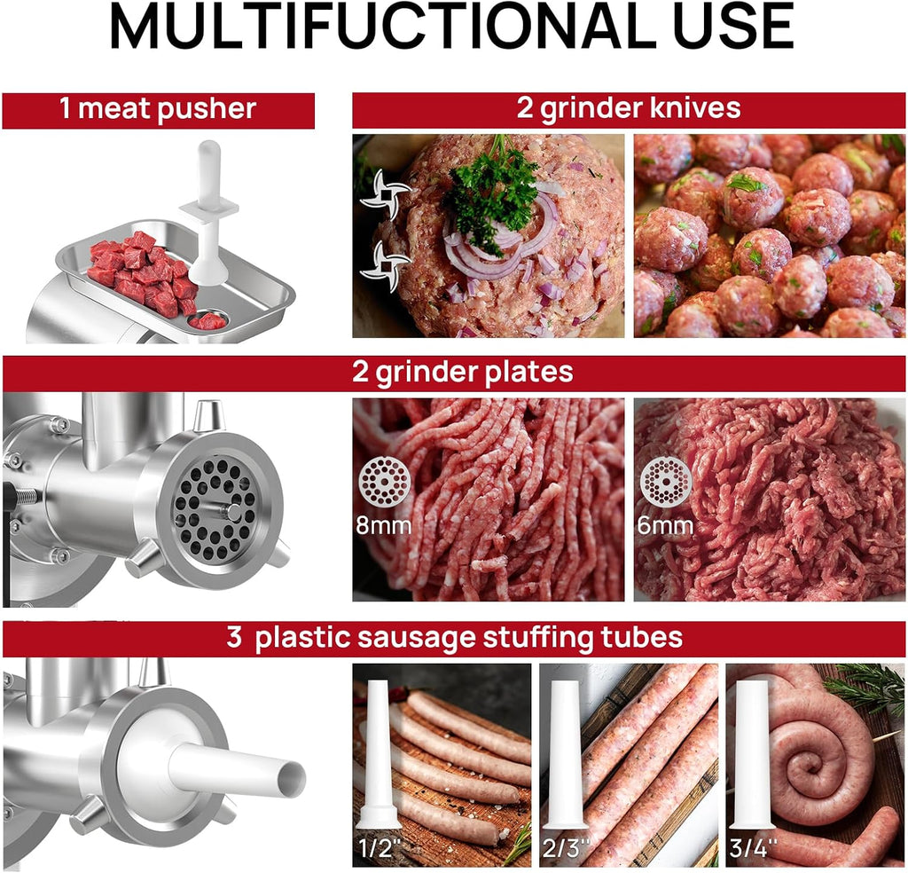Commercial Meat Grinder #12C,0.9HP Electric Meat Grinder