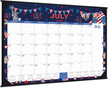 2026-2027 Desk Calendar - Large Desk Calendar 2026-2027, Jul.2026 - Jun.2027, 22" x 17", 12 Months Desktop Calendar