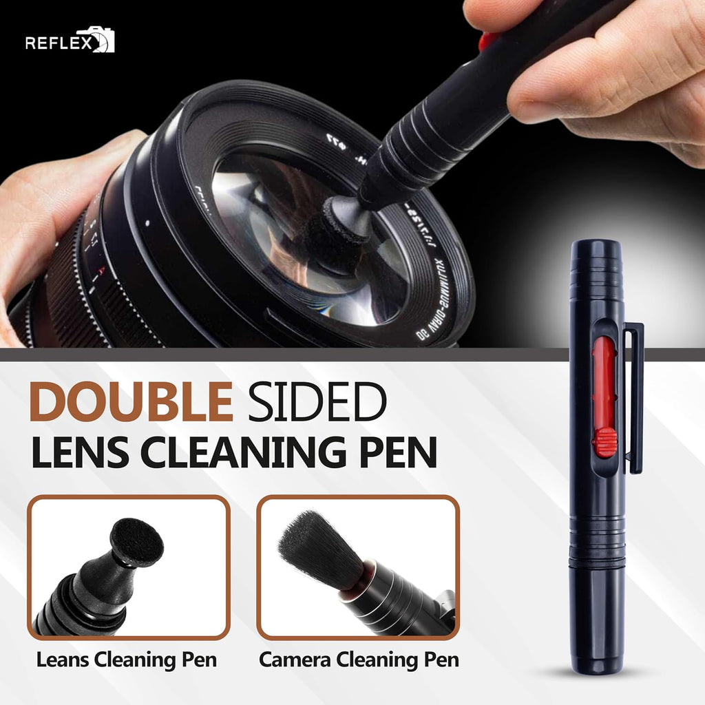 Professional 19 in 1 Camera Cleaning Kit, Camera Lens Cleaning Kit with Lens Pen, Air/Dust Blower, Microfiber Lens