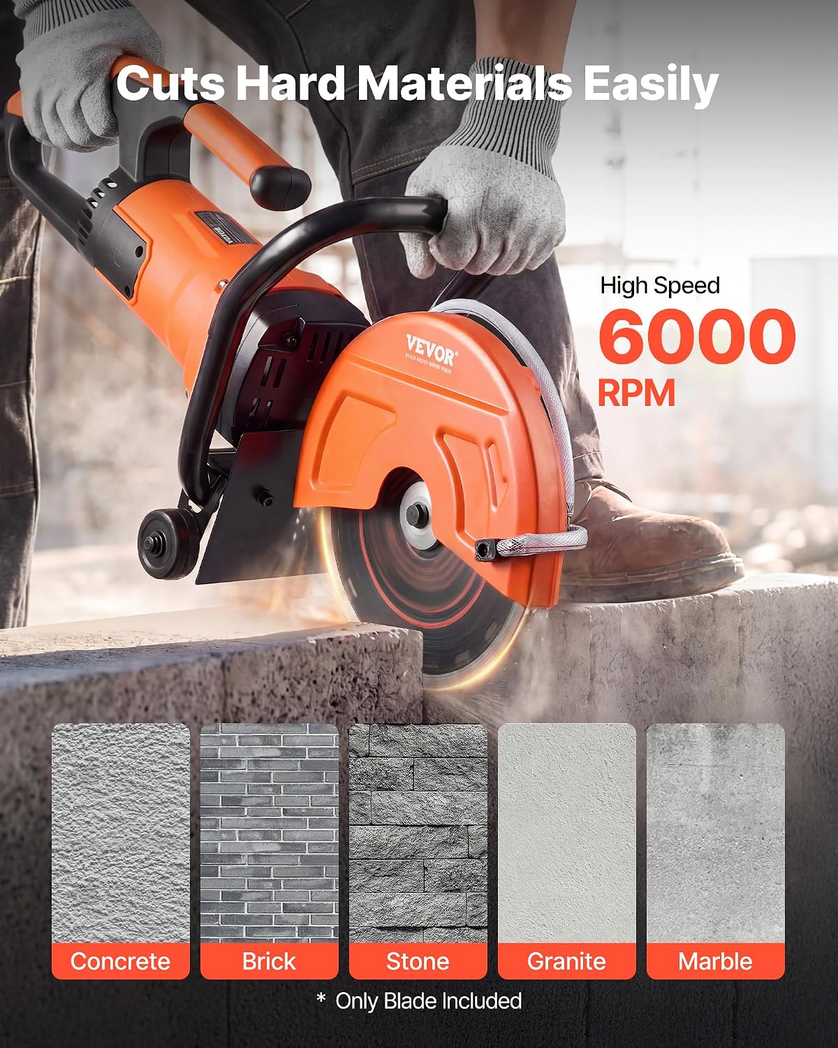 Diamond Blades 12 inch, 3-Pack Concrete Saw Blade Set, 1 in Arbor, High-Hardness Diamond Segments, 65Mn Steel Core