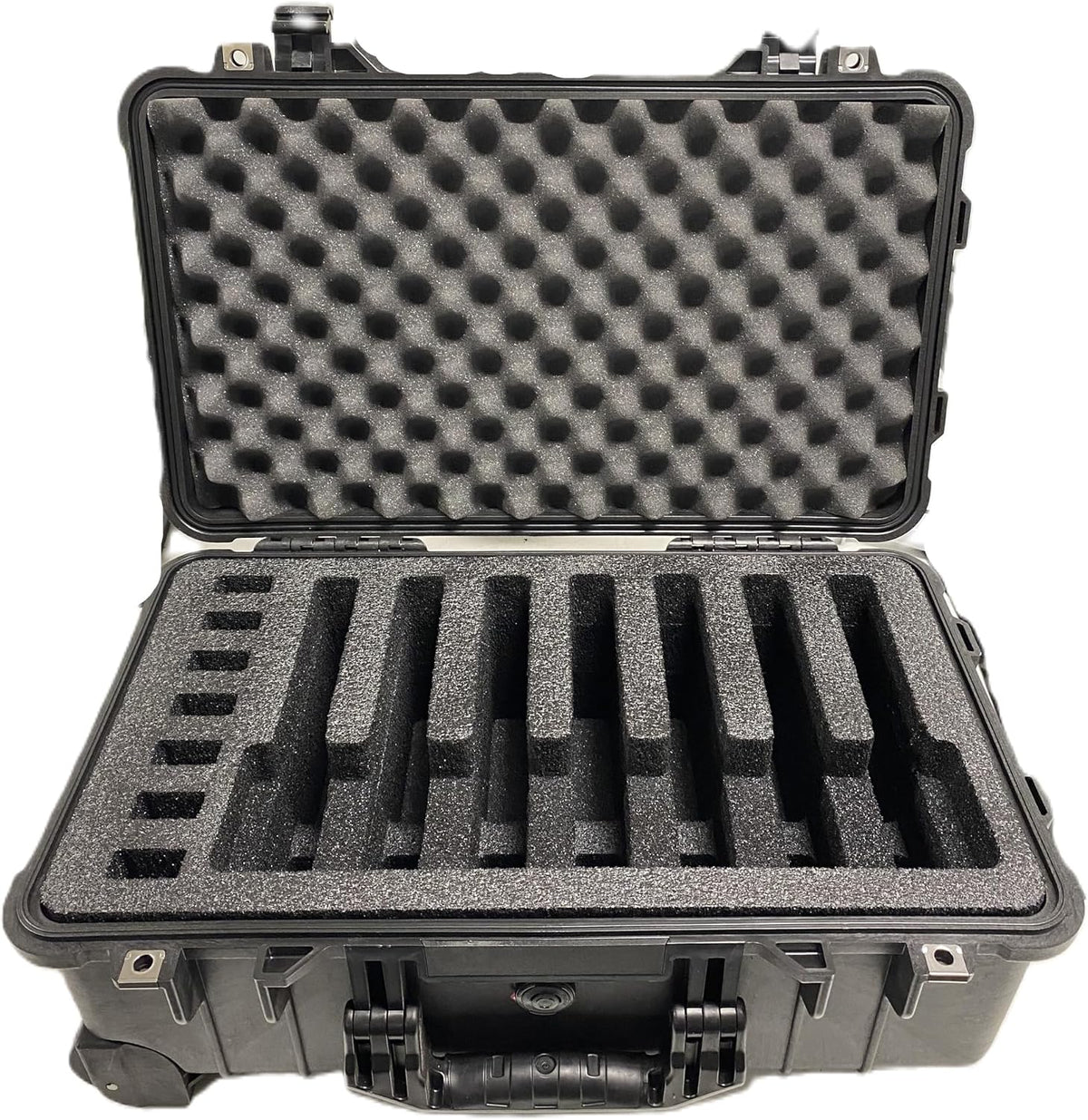 Pelican 1510 7 Pistol Range Insert – High-Density Custom Cut Foam Insert for Handguns & Magazines, Precision