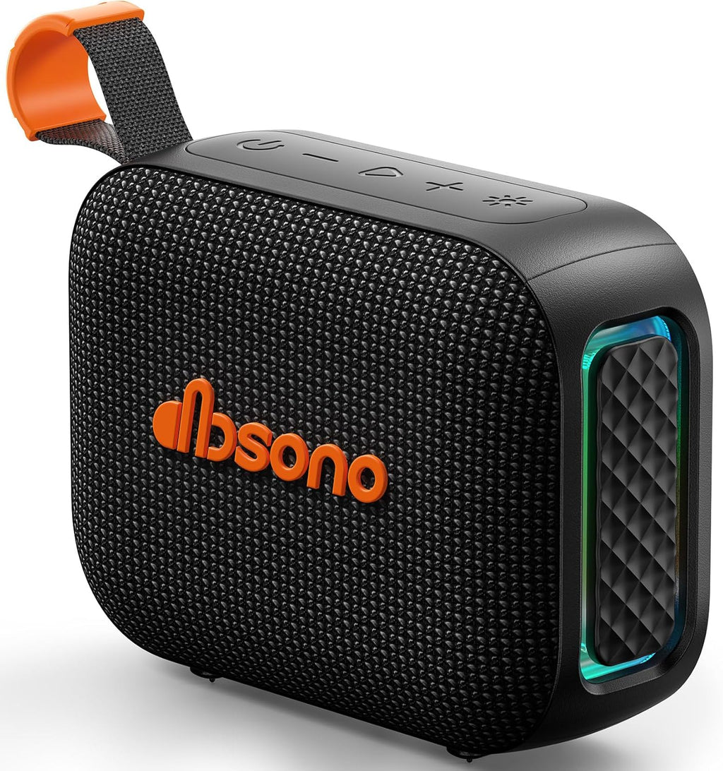 Portable Bluetooth Speaker Waterproof Gift: IPX5 HD Sound Up to 24H Playtime, TWS Pairing, LED Light, Outdoor Speaker