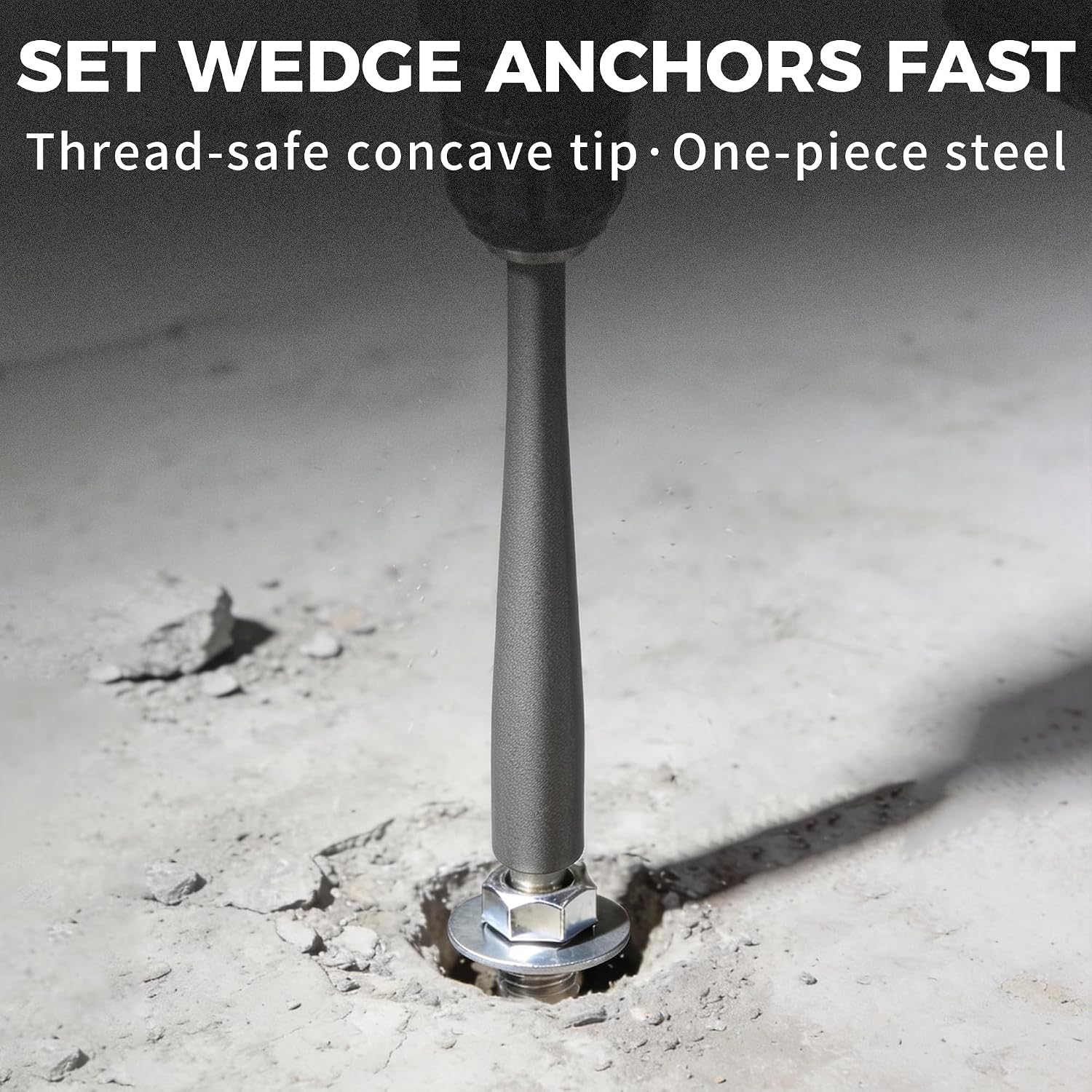 SDS Plus Anchor Setting Tool – Hammer Drill Attachment for Installing Wedge Anchors