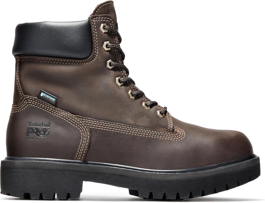 Men's Direct Attach 6 Inch Steel Safety Toe Insulated Waterproof Industrial Work Boot