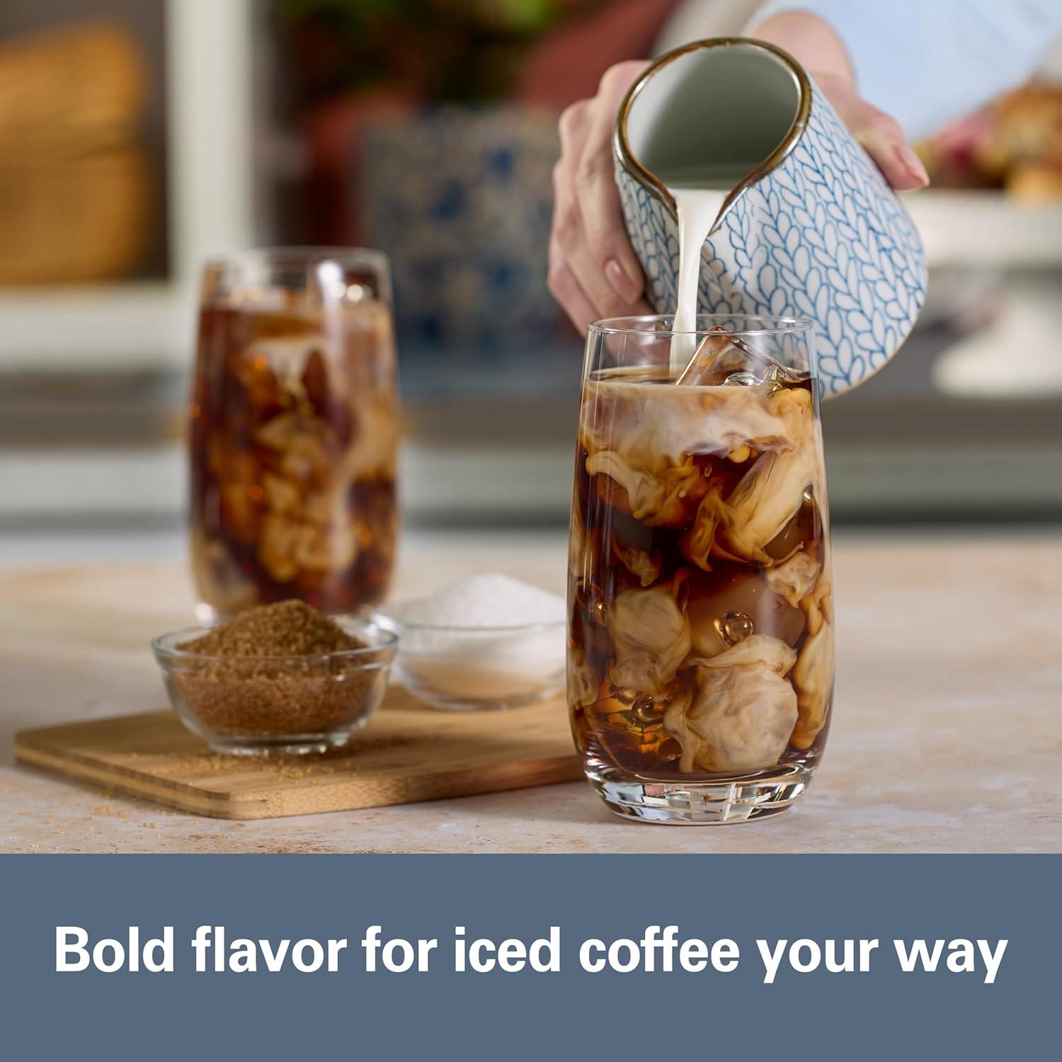 2-Way Drip Coffee Maker & Single Serve Coffee Machine | Hot & Iced Coffee Maker| 12 Cup Glass Carafe| AquaFlow