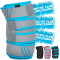 Knee Ice Pack Wrap - Cold/Hot Gel Compression Brace for Pain Relief