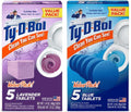 Bleach-Free Toilet Bowl Cleaner Tablets, Lavender & Blue, 10 Pack