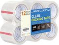 12 Rolls Clear Packing Tape, Heavy Duty Packaging Tape