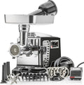 Turboforce II 4000 Electric Meat Grinder | Grinds Soft Bones | Foot Pedal | 6 Grinding Plates | Stainless Steel