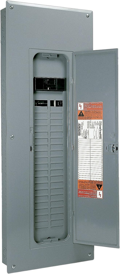 Square D - HOM40M200C Homeline 200 Amp 40-Space 40-Circuit Indoor Main Breaker Load Center with Cover