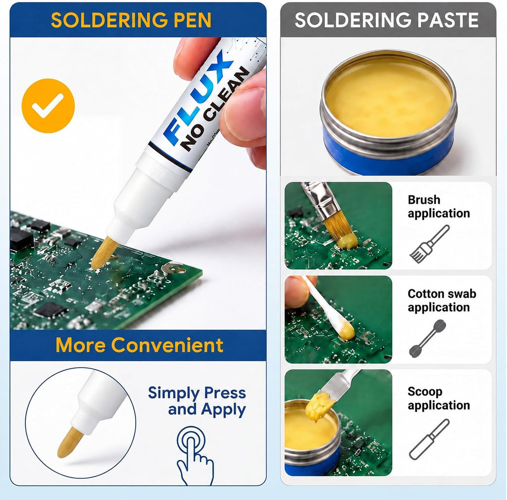 No Clean Soldering Pen Kit for PCB Rework SMD Through Hole Repair