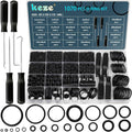 KEZE 1070 Pcs Rubber O-Ring Assortment Kit，20 Sizes Assorted O Rings