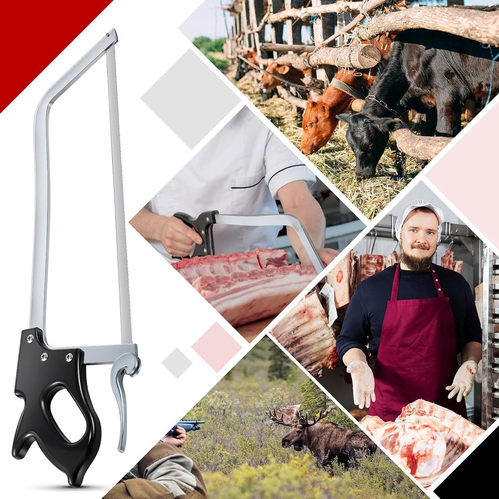 22 Inch Butcher Saw Meat Bone Cutting Stainless Steel Blade