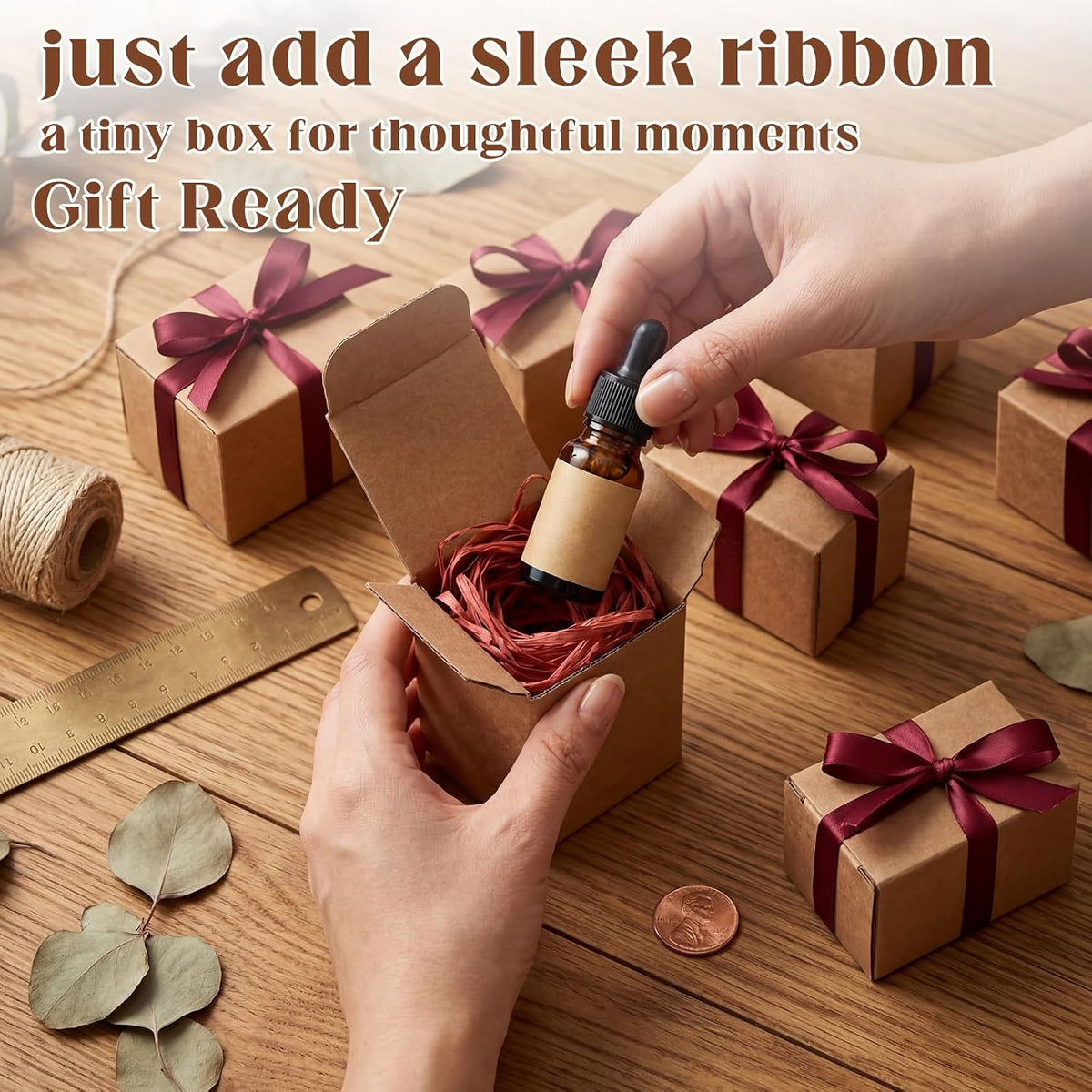 60 Tuck Top Kraft Paperboard Small Gift Box, Brown Paper Gift Box