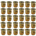 30PCS M4 x 10mm Threaded Inserts for Wood Hex Socket Drive Metal Nut Inserts Bolt Fastener Connector for Furniture Wooden Products DIY Models