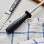 Sharpening Steel, Fine Edge Honing Rod for Knife Blade Maintenance | Restores Knife Edge Between Professional