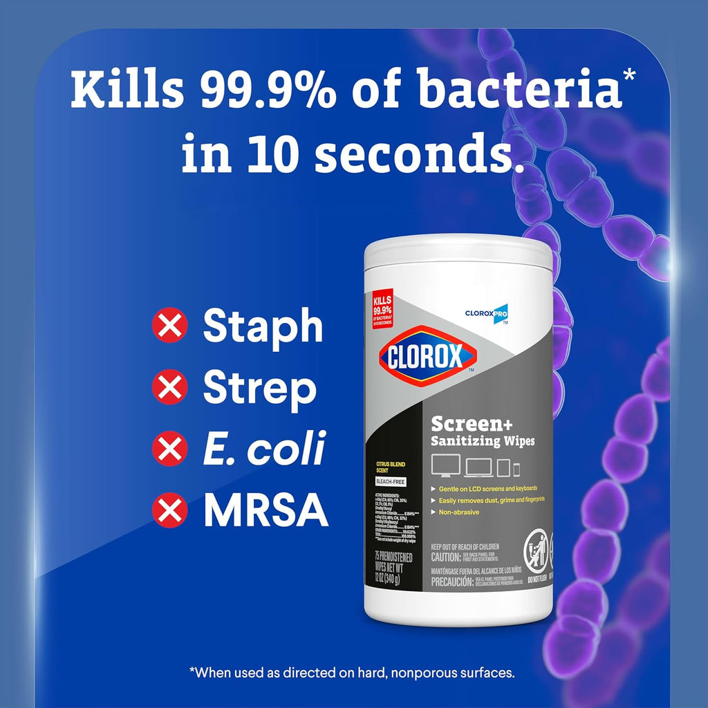 Disinfecting Wipes for Electronics, Citrus Blend Scent, 75 ct.