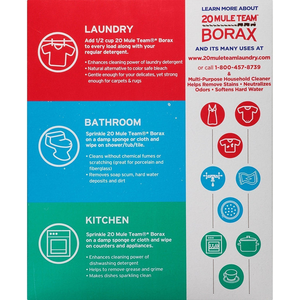 Borax Detergent Booster, 65 OZ