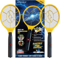 Pack of 2 Electric Fly Swatter Bug Zapper Battery Operated Flies Killer Indoor & Outdoor Pest Control Mosquito Zapper