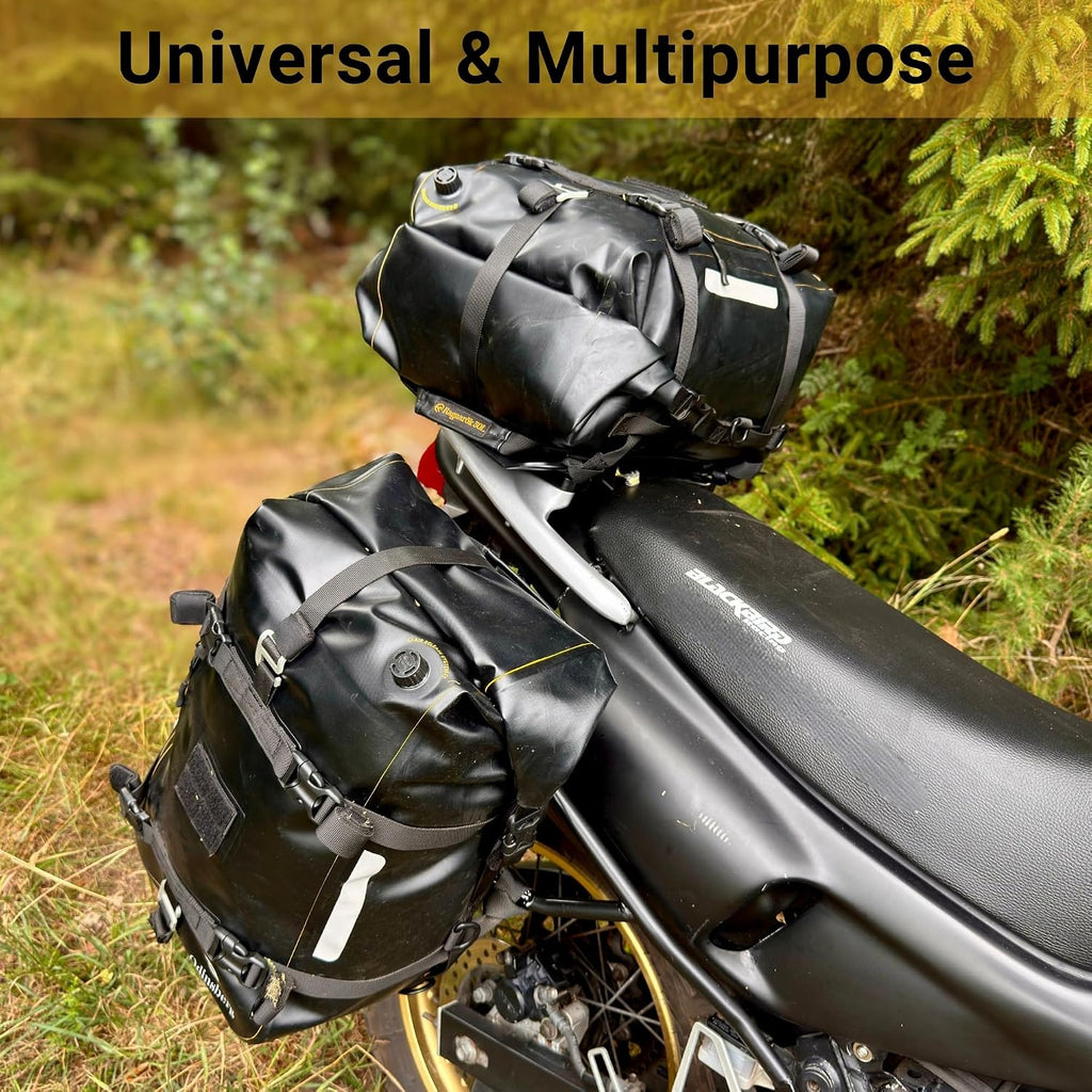 30L (L) 100% Waterproof Motorcycle Tail Bag Motorcycle Saddlebags Backpack Multifunctional Dry Bag Soft Luggage For