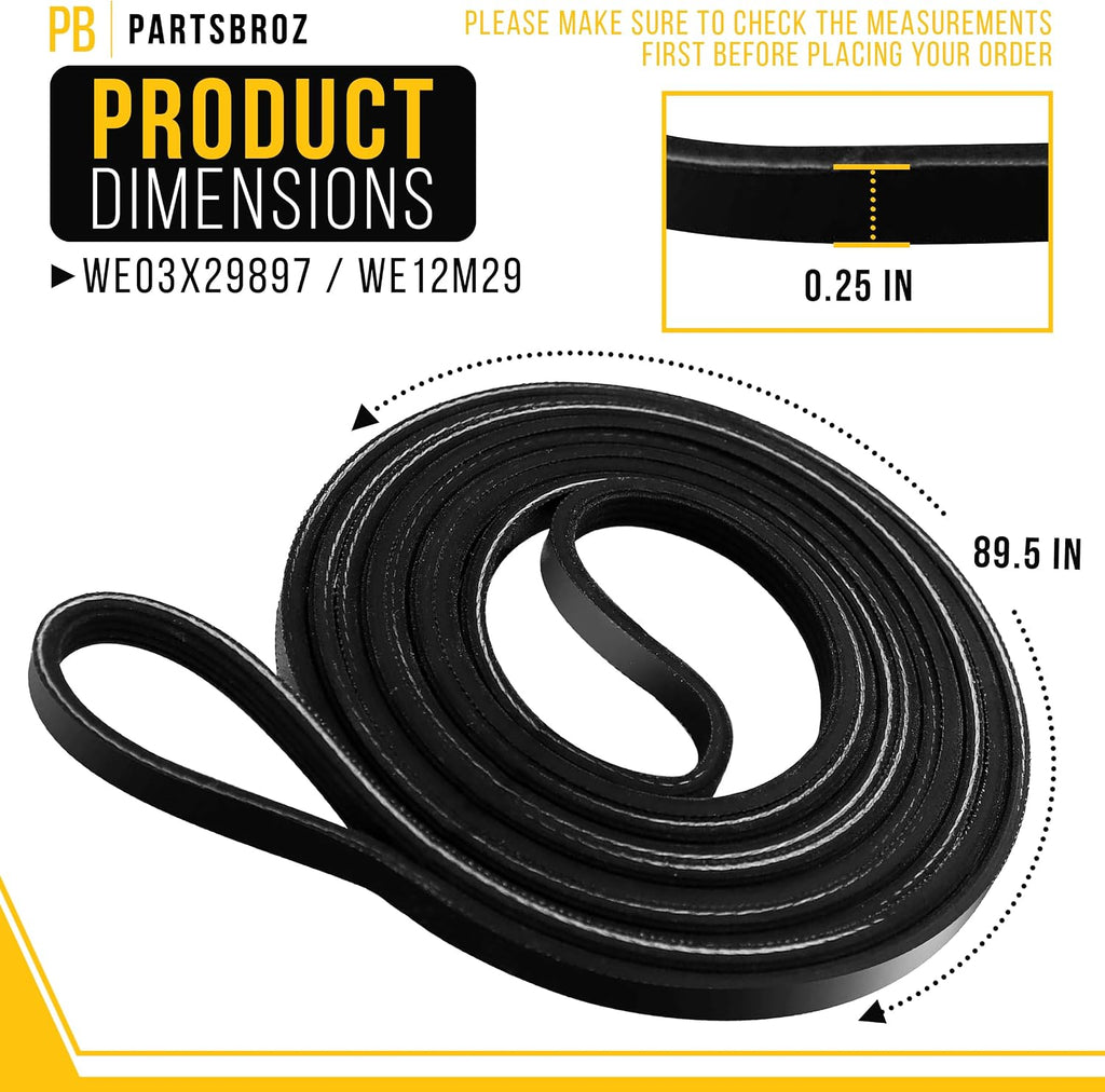 Dryer Belt for General Electric GE GTDP301EL1WS