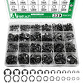 330PCS Snap Rings Kit, E Clips Kit (2-12MM) and C Clips Kit (5-16MM)
