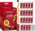 Fly Ribbon 20-Pack, Bug & Fly Traps Outdoor and Indoor, Premium Adhesive Sticky Strips & Gnat Hanging Strips, Bulk