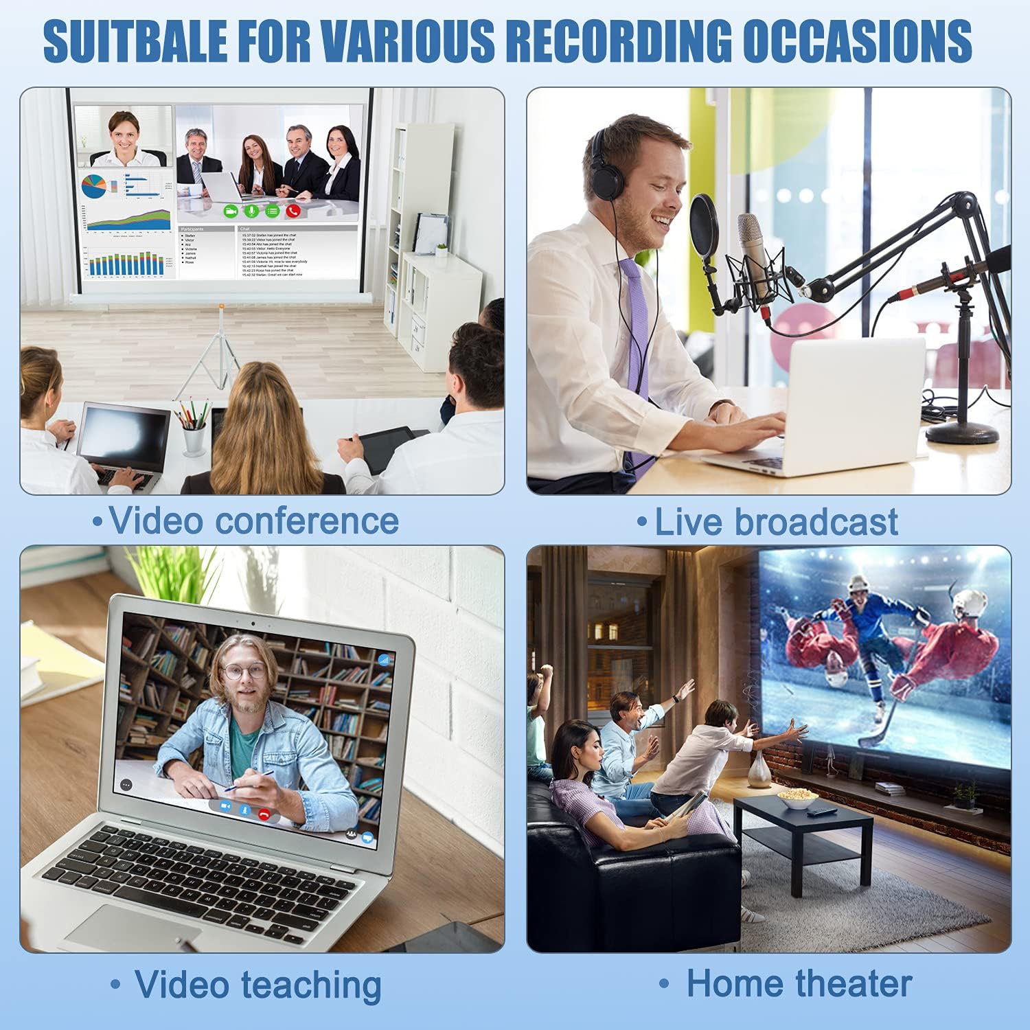 Video Capture Card, 4K USB3.0 HDMI to USB C, 1080P 60FPS & 2K 30FPS | Capture Card for Streaming, Compatible with