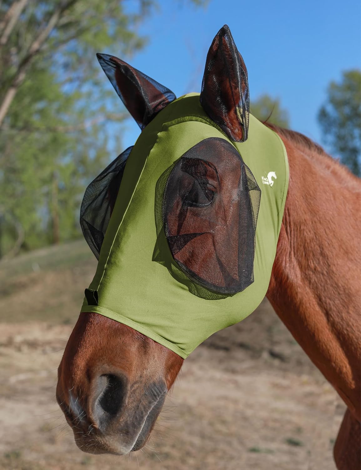 Horse Fly Mask with Ears, Fly Mask for Horses, Breathable Mesh