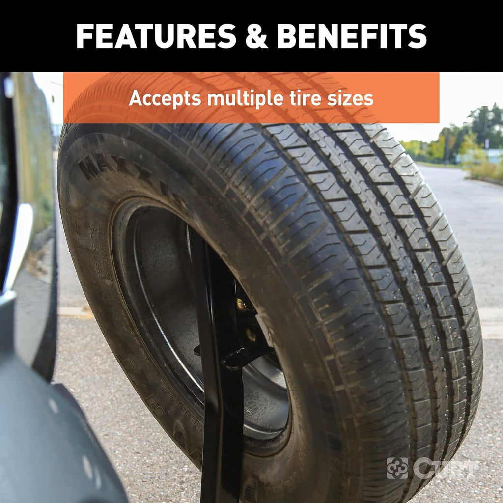 31006 Hitch-Mounted Spare Tire Carrier for 2" Receiver, 24" Tall