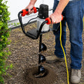 1500W Electric Post Hole Digger Earth Auger Dig Hole Fence Post Hole Digging, Tree Planting with 6" Digging Auger Bit
