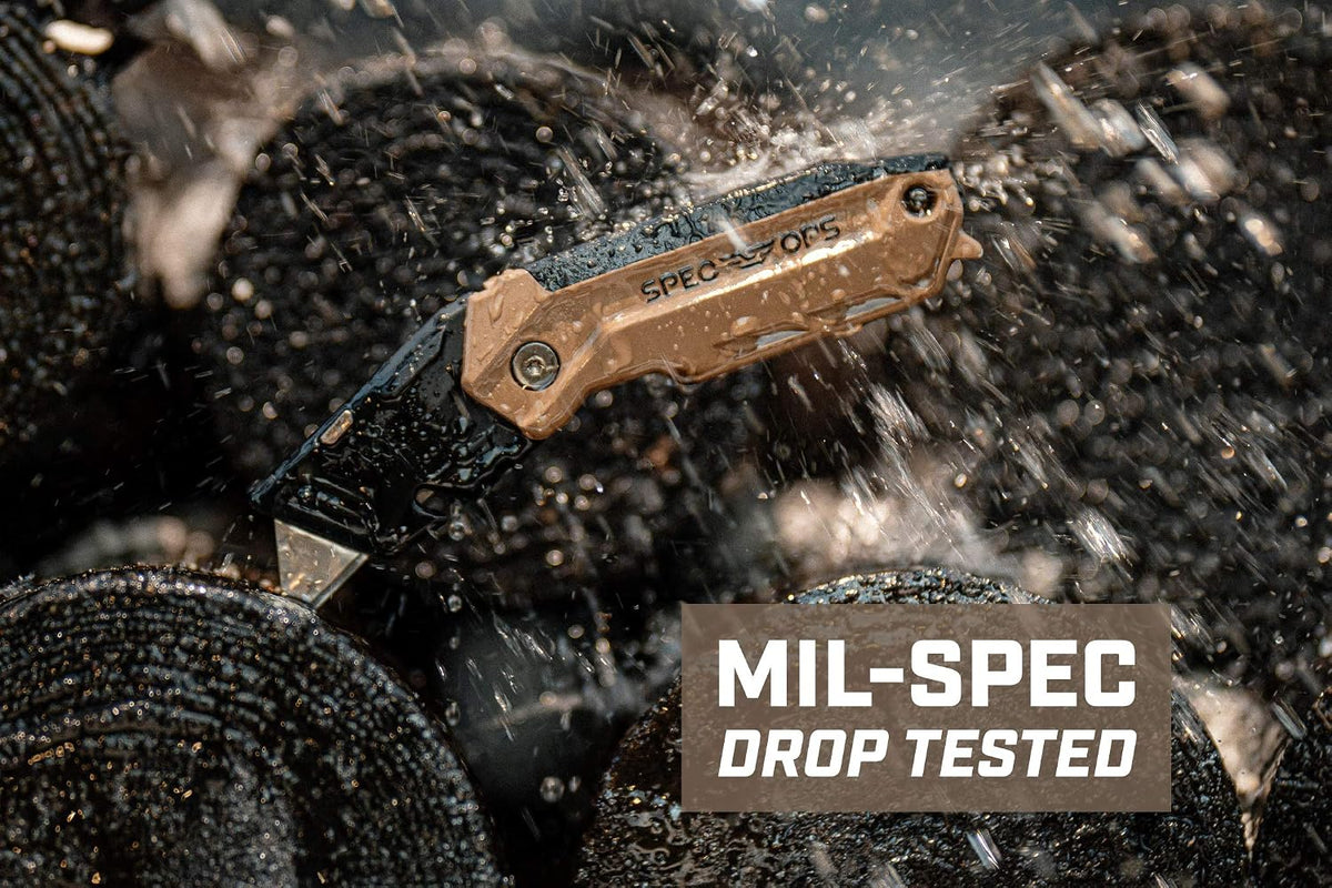 Tools Utility Knife for Cutting Drywall, Roofing & Jobsite Materials, Includes 3 Blades in Handle Storage, Fixed