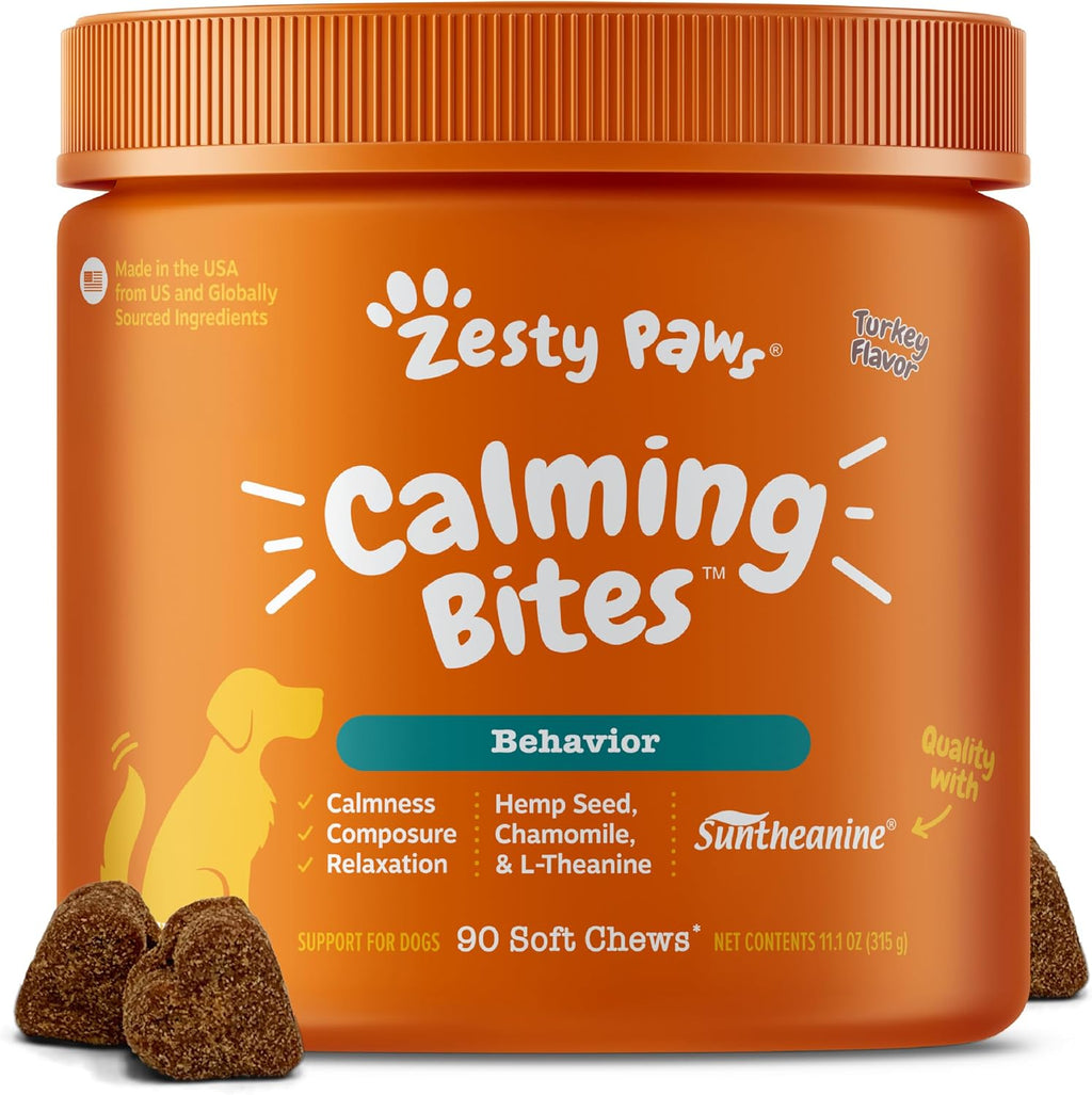 Calming Chews for Dogs - Dog Calming Supplement - Turkey 90ct