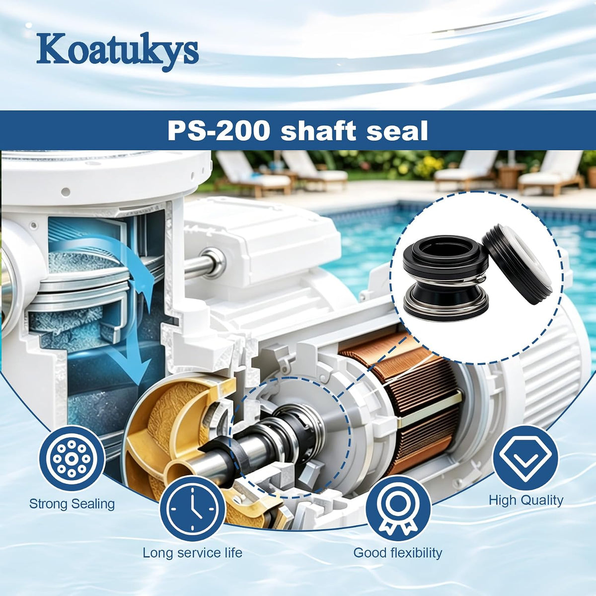 354545 PS-200 5/8" Shaft Seal Replacement