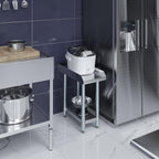 24 x 12 in. Stainless Steel Equipment Stand, 24 in. High - NSF 18-Gauge Top with Undershelf & Adjustable Feet |