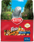 Fiesta Parrot Food for Large Birds, 4.5 Pounds | Fun feeding. Bird food with fruits, veggies, grains. Bird seeds