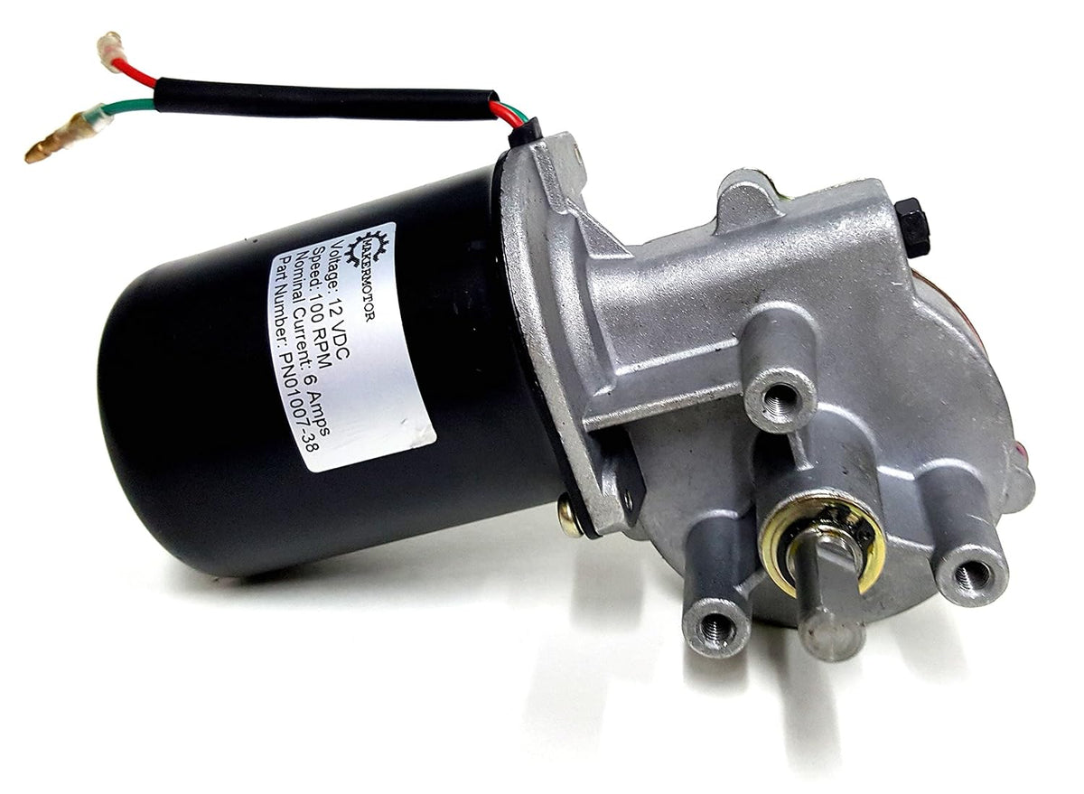 3/8" D Shaft 12V DC Reversible Electric Gear Motor 100 RPM