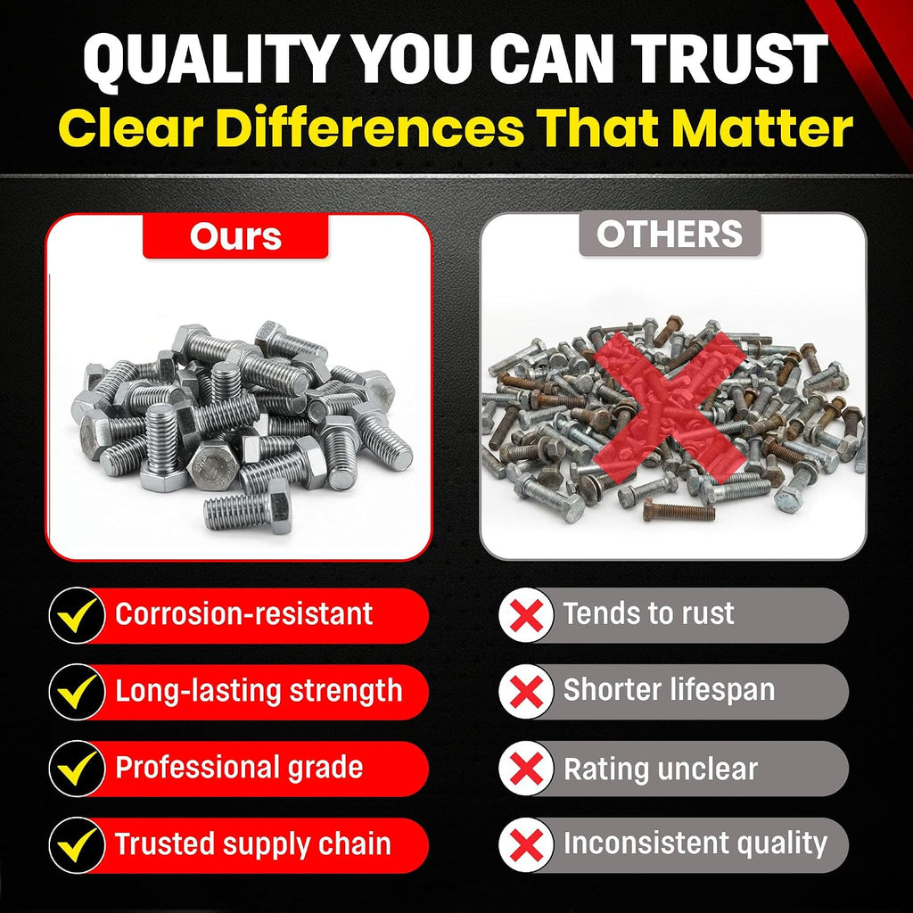 Chenango Supply 1/2-13 x 1 Stainless Steel Hex Head Bolts