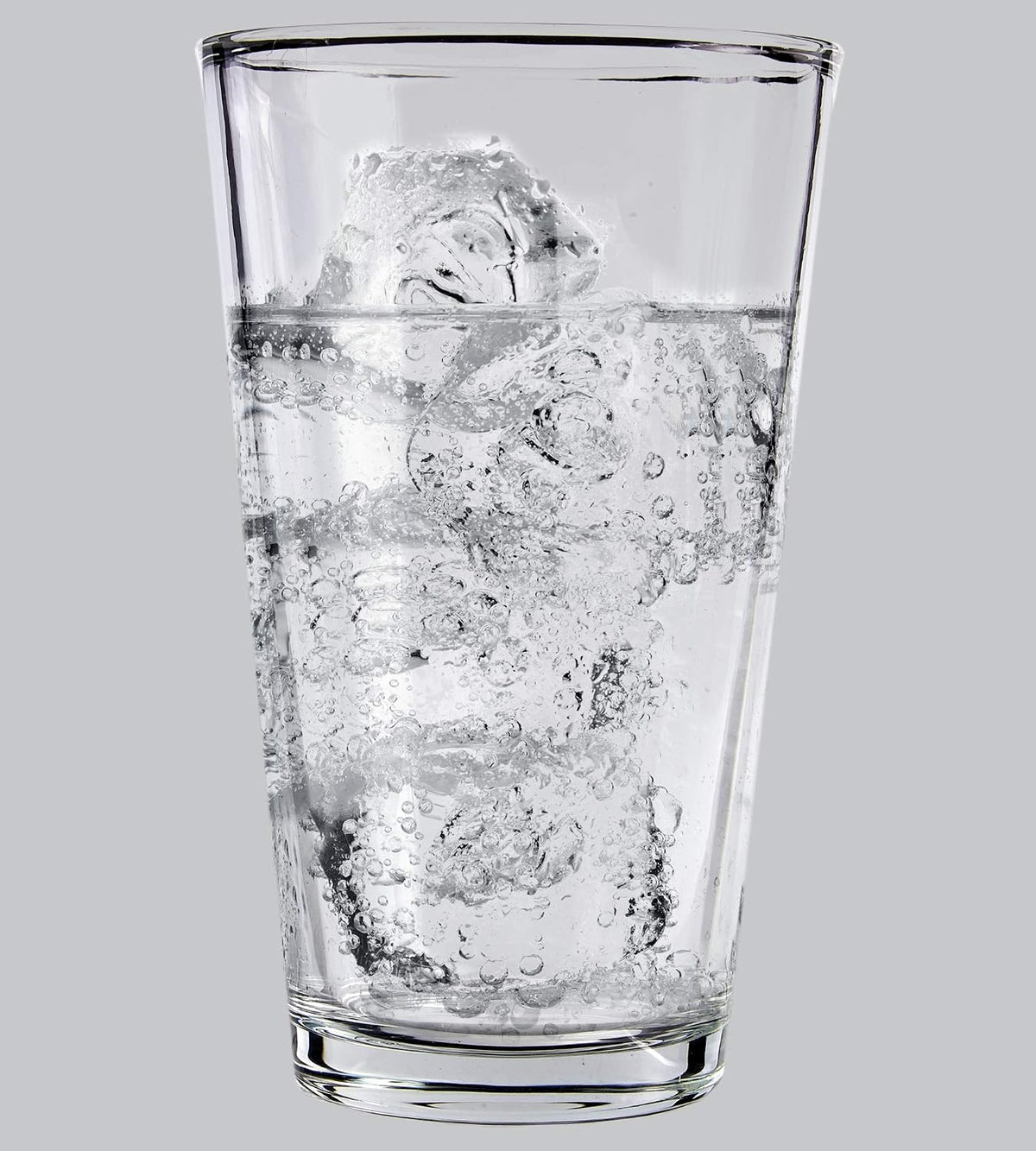 Pint Beer Glasses Set of 6 (16oz) Tall Clear Drinking Glasses