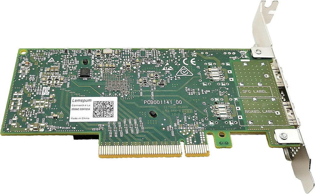 10/25GbE PCIE x8/x16 Ethernet Adapter Dual SFP28 Port with Mellanox ConnectX4 Lx MCX4121A-ACAT Chipset, 25gigabit Network Server Card Support Windows/Linux/VMare/OFED