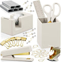 Aesthetic Desk Accessories Set - A Complete Desktop Organizer Set For Women Enhances Any Office Decor - An Office