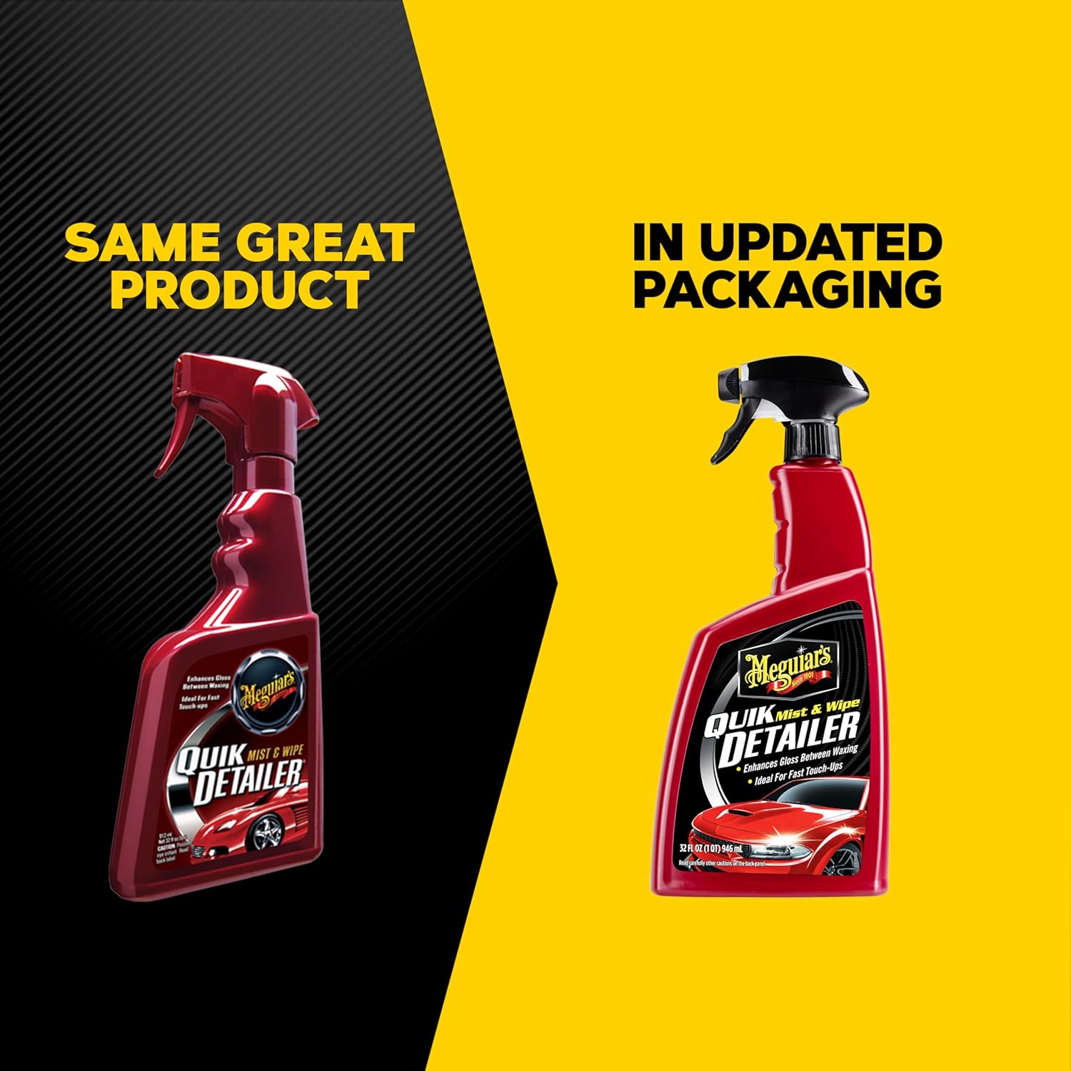 Quik Detailer, Mist & Wipe Car Detailing Spray, Clear Light Contaminants and Boost Shine with a Quick Detailer Spray