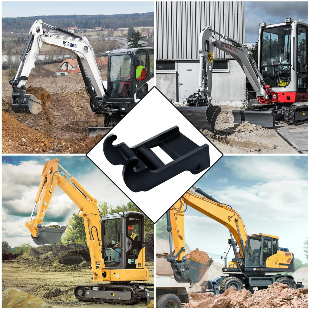 X-Change Coupler Bracket mini Excavator Bucket Mount attachments Quick Attach for Bobcat E Series Black-Coating Steel Attach Coupler