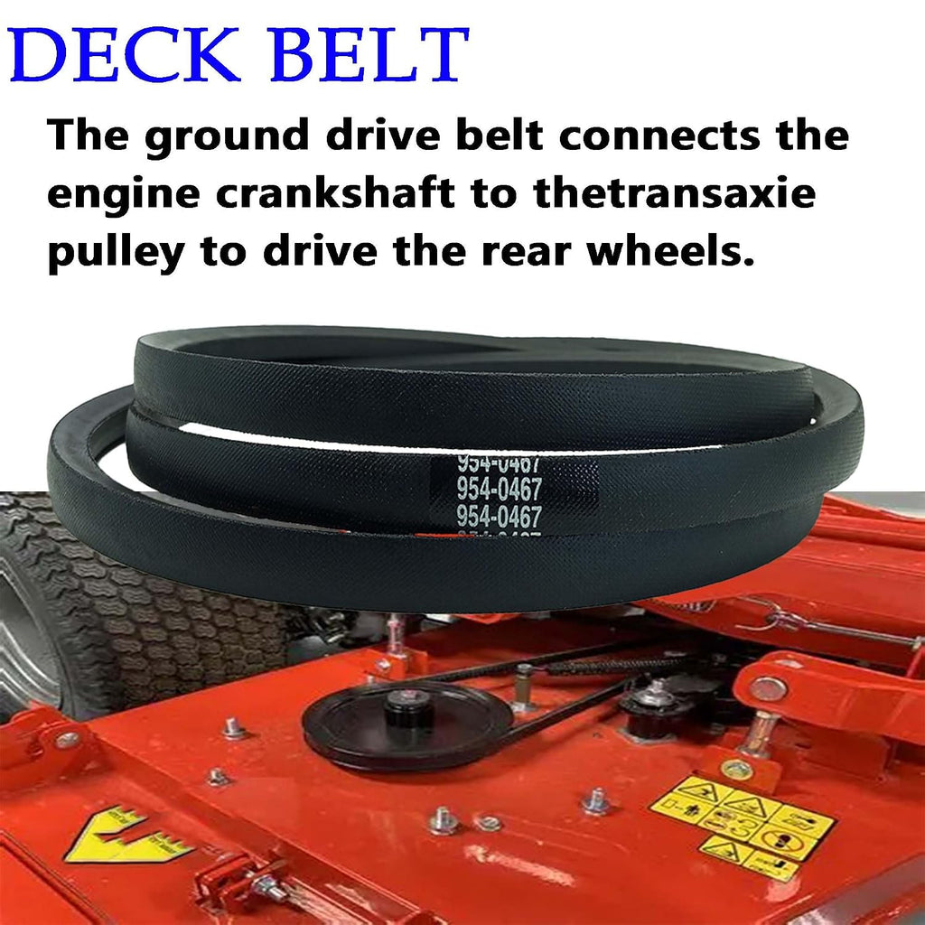 954-0467A Lower Drive Belt, 5/8” x 90.8” Aramid Replacement for Craftsman T1100, Cub Cadet LTX1040, Troy-Bilt Bronco, Toro LX460 Lawn Tractor