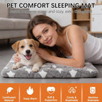 Dog Bed Mat, Reversible Crate Pad, Machine Washable for Small Dogs