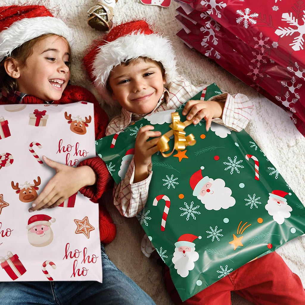 Christmas Poly Mailers 14.5x19" 50Pcs,Large Shipping Bag for Clothes