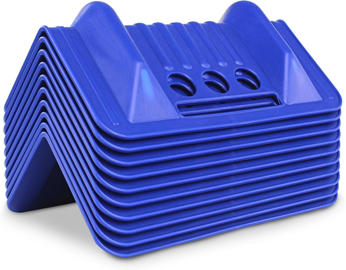 Plastic Edge Protector Cargo Corner Guards 10pk - V-Shaped Freight Flatbed Load Tie Down Truck Strap Protectors