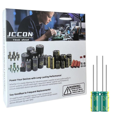 20-Pack 25V 47uF Premium Quality Low ESR Electrolytic Capacitors 5x11mm (0.20x0.43in), 25Volt 47MFD High-Frequency Caps with Superior Performance