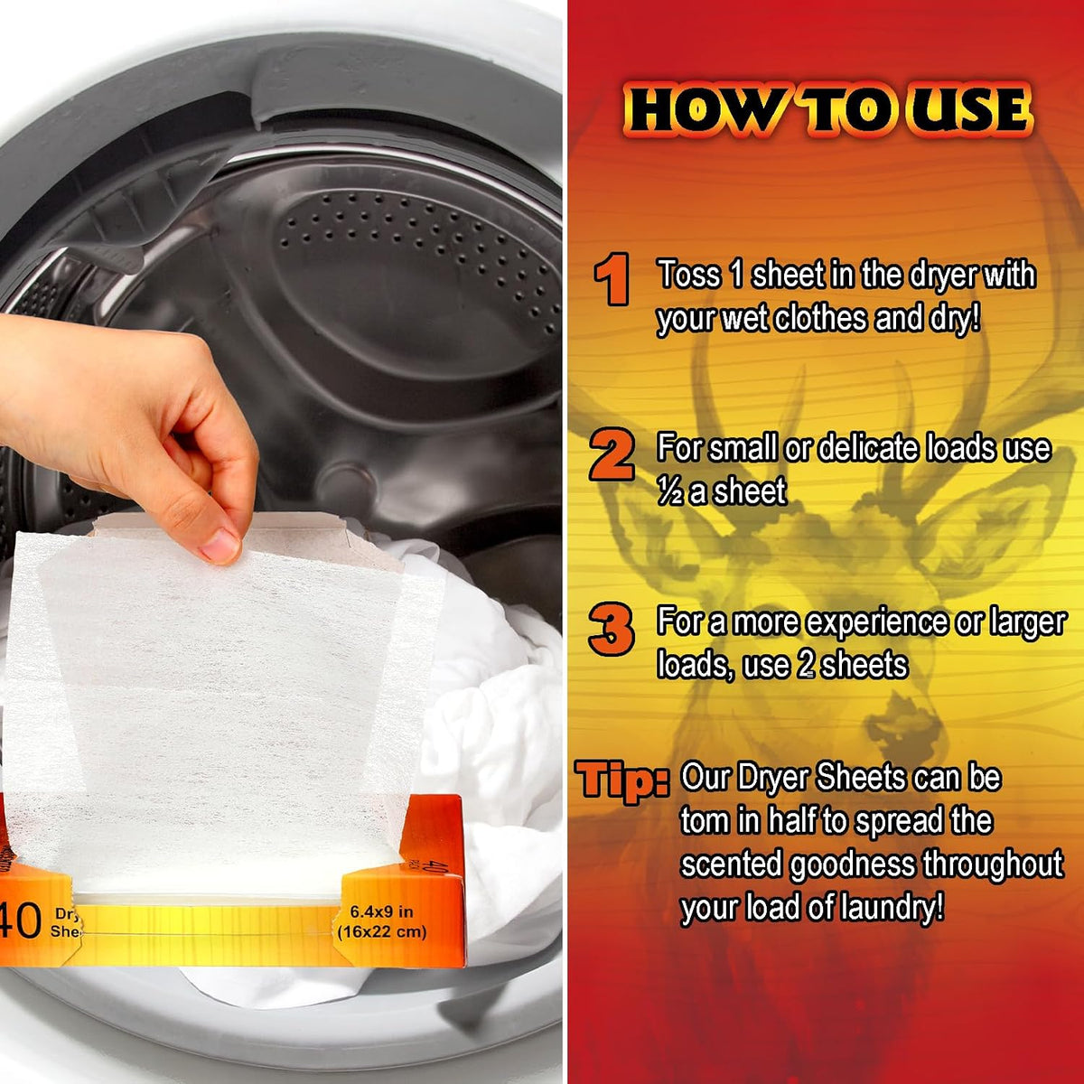 4 Packs 160 Sheets Scent Free Dryer Sheet for Hunting